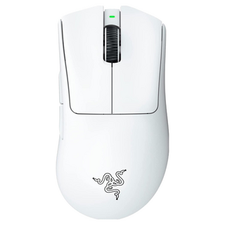 RAZER 雷蛇 DeathAdder V3 Pro 無線電競滑鼠 超輕量63公克 配備Focus Pro 30K光學感測器, 白色