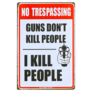 OPUS LOFT 純真年代 仿舊鐵皮畫 創意擺飾 無痕壁貼 20x30cm, 槍手, 1個