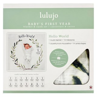 lulujo 多功能成長包巾卡片組 哈囉