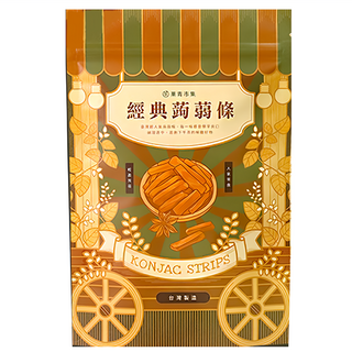 菓青市集 香蒜蒟蒻條, 台式香蒜調味, 香Q嚼勁涮嘴, 低負擔, 增加飽足感, 200g, 1包