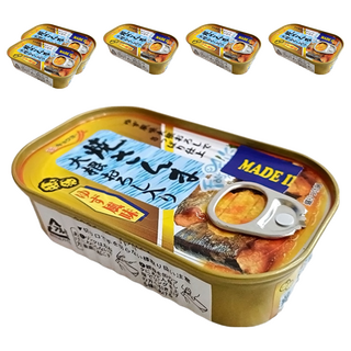 Kyokuyo 極洋 燒烤秋刀魚罐 柚子蘿蔔風味, 100g, 6罐