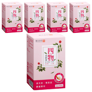 順天本草 四物美妍茶 添加人參, 5g, 10包, 5盒