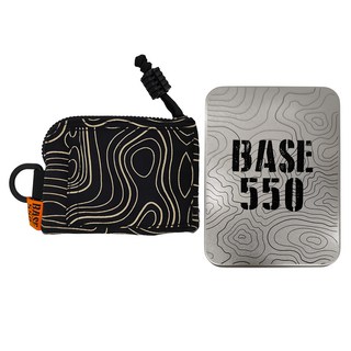 好勢露營 BASE 550 EDC POUCH 小包 500D Cordura YKK拉鍊 台灣製, 11 x 9cm, 黑色