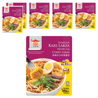 TEAN'S GOURMET 田師傅 咖哩叻沙即煮醬料 馬來西亞傳統美食, 200g, 6包