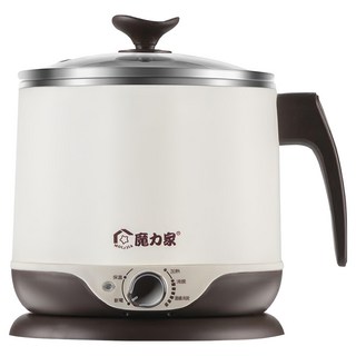 MOLIJIA 魔力家 即食行熱 快煮美食鍋, 304不鏽鋼內鍋, 分離式設計, 雙層隔熱防燙鍋身, BY011008