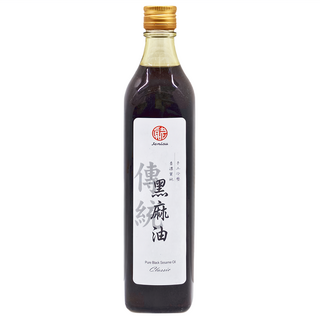 真老 純油磅黑麻油 手工冷壓 香濃質純, 500ml, 1瓶