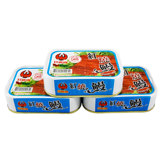紅鷹牌 紅燒鰻 罐頭 100g*3罐 台灣宜蘭在地製造