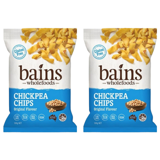 bains wholefoods 鷹嘴豆零食脆片 原味 無麩質配方 非油炸製程, 100g, 2包