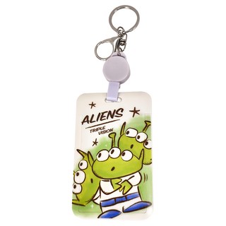 TOY STORY 玩具總動員 伸縮滑蓋證件套 三眼怪白, 11 x 7cm