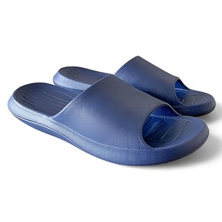 台灣犀利趴 晴光系列 室內室外兩用拖鞋 L(40-41) 台灣製造 EVA乙烯材質, 軍藍色, 1雙