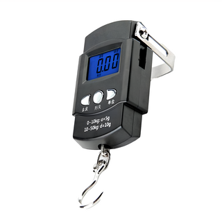 REQIR 行李秤釣魚秤50KG帶捲尺手提秤電子秤 58 x 182mm, 單一商品, 1個