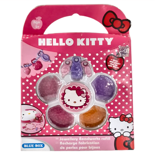 Hello Kitty 凱蒂貓 串珠樂補充包 塑膠材質 5歲以上適用, Multicolor, 1盒