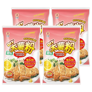 日正食品 寶島木薯粉 精選食材 細緻研磨製成 適合油炸料理 炒菜 湯品, 1kg, 4包