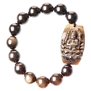 本命佛 金曜石手鍊 生肖鼠 千手觀音 Set 13 12mm, SF-8212-1, 1條