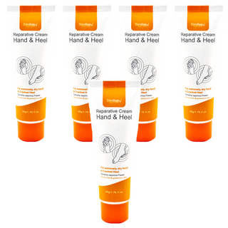 SlimBaby 山茶花手足龜裂霜, 極度乾燥手和腳跟適用, 50g, 1條, 5條