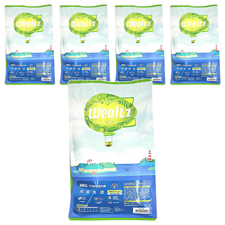 Wealtz 維爾滋 天然無穀寵物糧 貓糧 80%肉類蛋白質, 適合1歲以上成貓, 雞肉+水解鮭魚, 300g, 5包