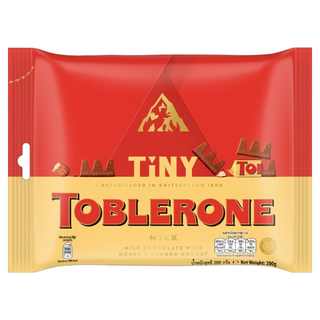 TOBLERONE 瑞士三角迷你牛奶巧克力, 200g, 1袋