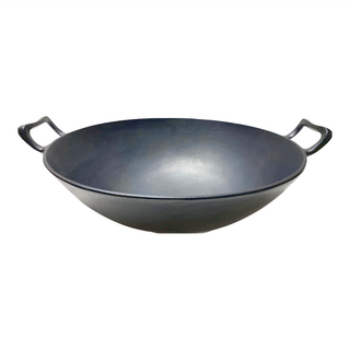 IWACHU 岩鑄 中華炒鍋 鑄鐵材質 適用於瓦斯爐/直火, 28cm, 1個