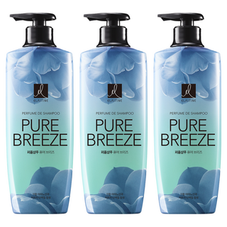 ELASTINE 伊絲婷 Pure Breeze 香水洗髮精 17種胺基酸 長效持香 植物萃取, 600ml, 3瓶