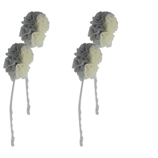 皮久熊 BEERBEAR 極致細柔沐浴澡刷 43 x 10cm, 黃色 + 灰色, 4支, 1組