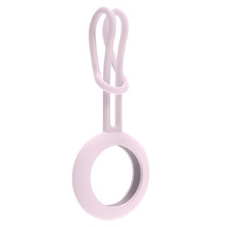 UniSync AirTag 追蹤定位防丟 經典素色矽膠吊飾保護套 - 紫色, 1個