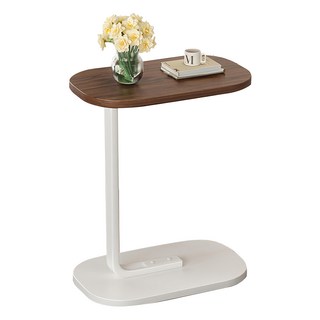 HAPPY LiFE 簡易沙發小邊几 11549, 胡桃色 + 白腿