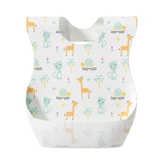 YOUHA 優合 三層防水拋棄式圍兜 20入 獨立包裝 免洗便攜, 動物園, 1盒