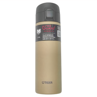 TIGER 虎牌 不鏽鋼保溫保冷杯 MKA-K型 0.48L 淺棕沙 Sand Beige CK, 淺沙棕, 480ml, 1個
