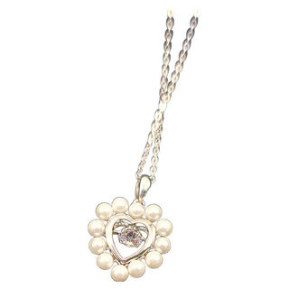 CROSSFOR Dancing Stone系列 純銀懸浮閃動項鍊 B9款 純銀s925 頂級鋯石