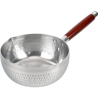 FREIZ 和平 Ajimusubi 雪平鍋 20cm RB-2585 輕巧導熱, 鋁製 銀色 + 棕色, 1個