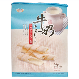 ROYAL FAMILY 皇族 手提法式薄脆餅 台灣牛奶巧克力口味, 180g, 1盒
