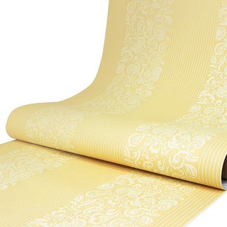 WA. WALL ART 防水自黏壁紙 歐風立體壓紋 PVC材質, 威爾斯黃