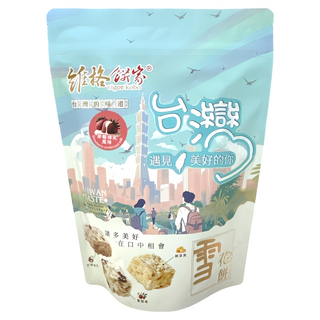 維格餅家 雪花餅 草莓煉乳風味 12個, 1包, 144g