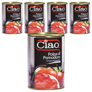 Ciao 喬爾番茄 400g/2.5kg 義大利碎粒番茄, 5罐