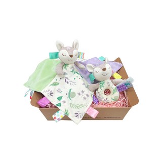 Mary Meyer 蜜兒 經典禮盒 超萌造型 柔軟舒適, 小鹿 白色, 1盒