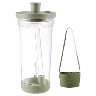 Corelle Brands 康寧餐具 Snapware Tritan跳跳吸管杯 海洋系列, 海龜綠, 840ml, 1個