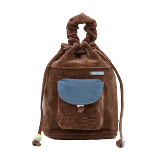 Vanwalk 出走 輕便抽繩小後背包, V2676 板栗棕
