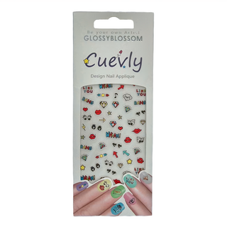 GLOSSYBLOSSOM Cuevly Q版美甲貼紙, 1件