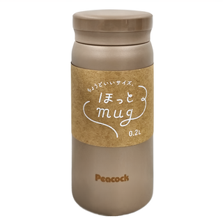 Peacock 日本孔雀 水壺 E6035487 136 x 57 x 57mm 141g, 棕色, 200ml, 1個