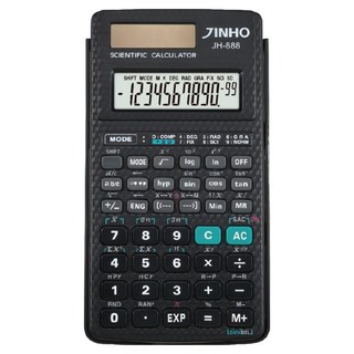 JINHO京禾 jh-888-10+2位元工程計算機-黑, 具備多種科學函數功能, 1入