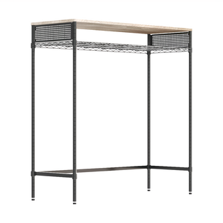 dayneeds 日需百備 木頂板吧台桌 120 x 45cm, 漂流木紋黑色