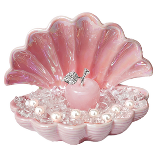 命運好好玩 珍愛粉晶蜜果擺鎮 提升人緣桃花運 精巧擺鎮設計 增添浪漫氛圍, 1個, 135 x 105 x 110mm