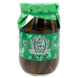 池上鄉農會 剝皮辣椒 香脆爽口 台灣在地風味 佐餐下飯首選, 450g, 1罐