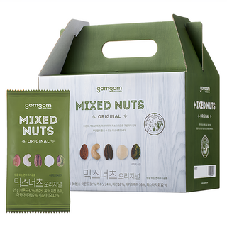 gomgom 原味綜合堅果禮盒 750g, 1盒
