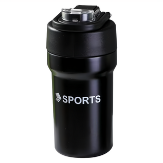 登山雙飲保溫咖啡杯 黑色 500ml, 1個