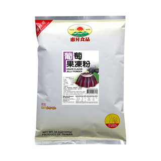 FAIRSEN 惠昇食品 葡萄口味果凍粉, 1kg, 純素可用, 不含防腐劑, 1包