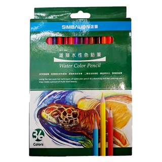 雄獅水性色鉛筆 WTP 紙盒 36色組, 36色, 1組