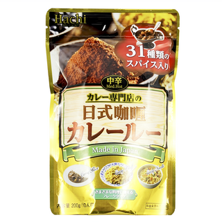 HACHI 日式咖哩粉 (中辛) 含31種香辛料, 200g, 1包