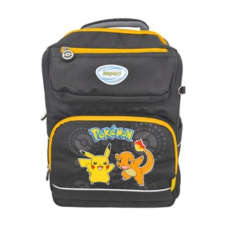 impact 怡寶 寶可夢 經典學院 高效紓壓背心式書包, 黑色, 38 x 12 x 27cm