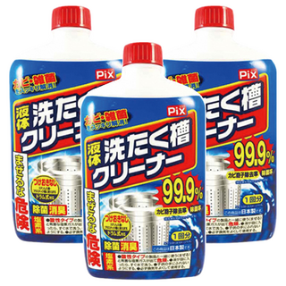 Lion Chemical 獅子化學 液體洗衣槽清潔劑 有效去除黑霉 添加防止劑 適用各種洗衣機, 550g, 3瓶